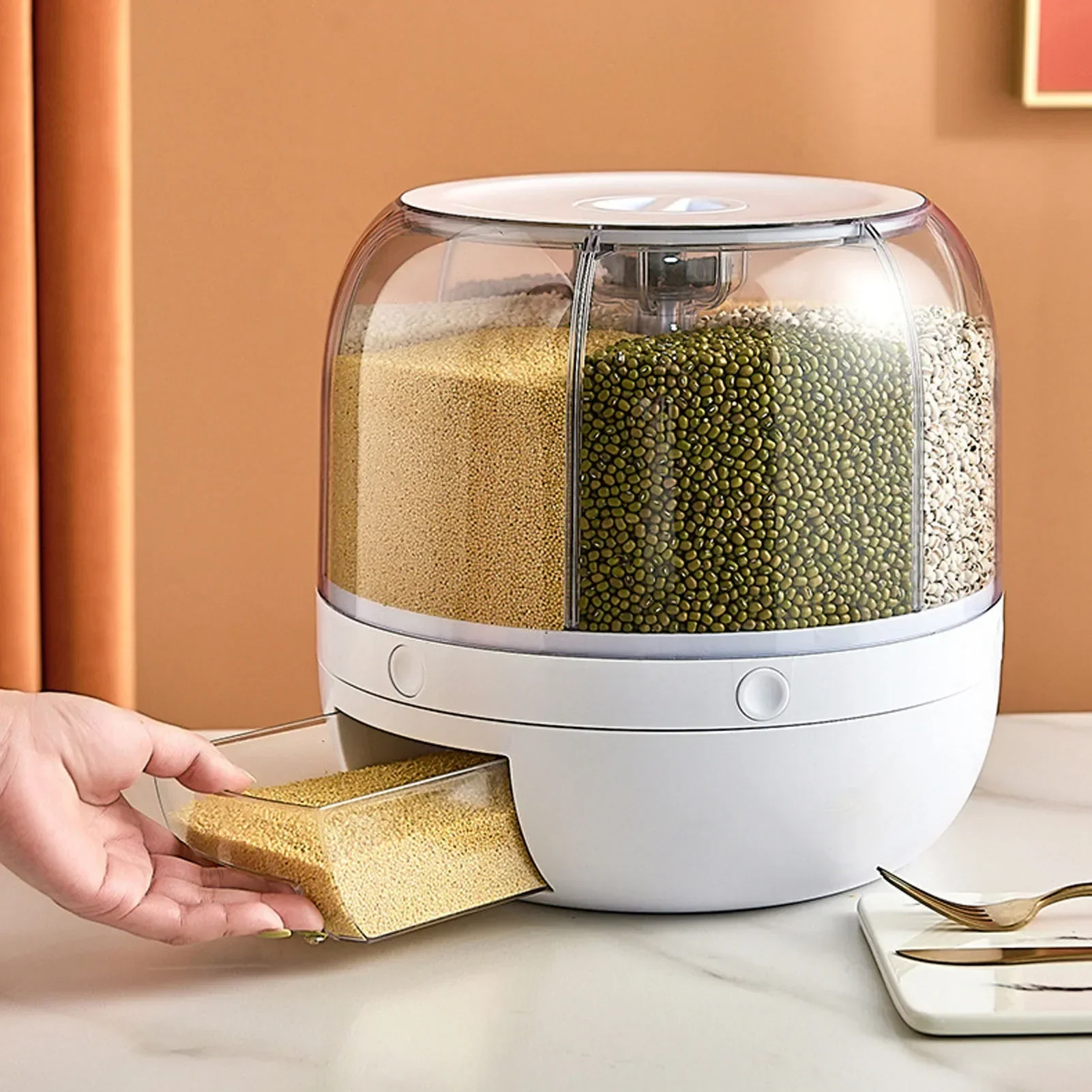 6 scomparti 360 °   Contenitor - Kitchen Gadgets Organizer recensione e prezzo